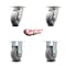 Service Caster 5 Inch Kingpinless Thermoplastic Rubber Wheel Swivel Caster Swivel 2 Rigid, 2PK SCC-KP30S520-TPRRD-2-R-2 - alternate 3
